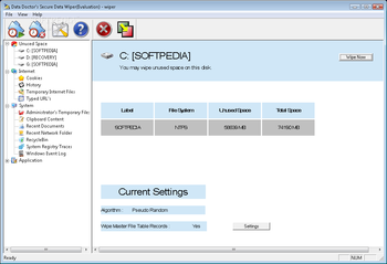 Secure Data Wiper screenshot