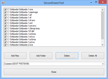 Secure Eraser ActiveX screenshot