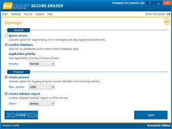 Secure Eraser Standard Edition screenshot 6