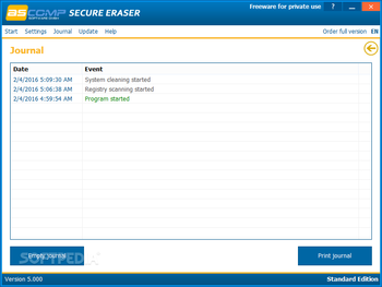 Secure Eraser Standard Edition screenshot 7