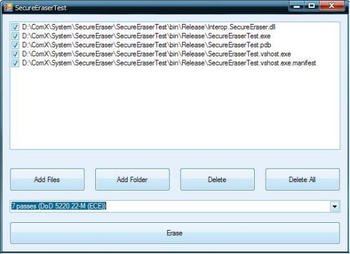 Secure Eraser screenshot