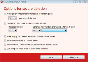 Secure File Delete screenshot