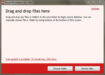 Secure File Deleter screenshot
