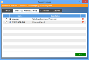 Secure Folders screenshot