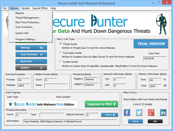Secure Hunter Anti-Malware Professional screenshot 2
