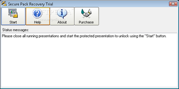 Secure Pack Recovery screenshot