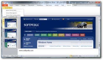 Secure Pack screenshot