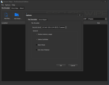 Secure Wipe screenshot