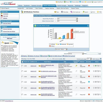 SecureCentral PatchQuest Free Edition screenshot
