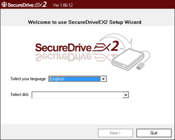 SecureDriveEx2 screenshot