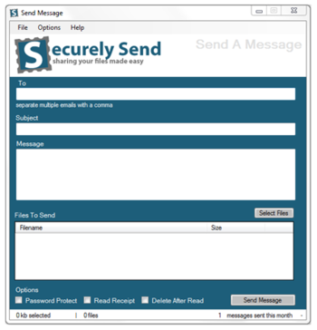 Securely Send screenshot