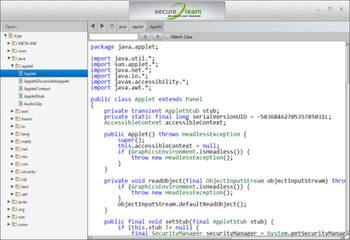 SecureTeam Java Decompiler screenshot