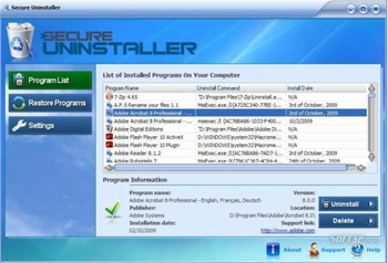 SecureUninstaller screenshot 2