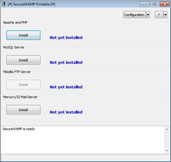 SecureWAMP Portable screenshot