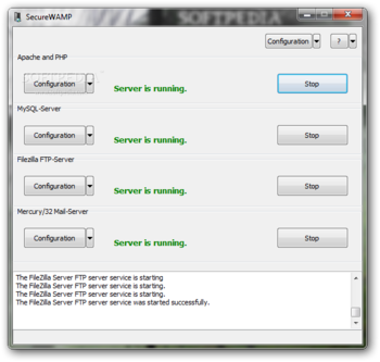 SecureWAMP screenshot