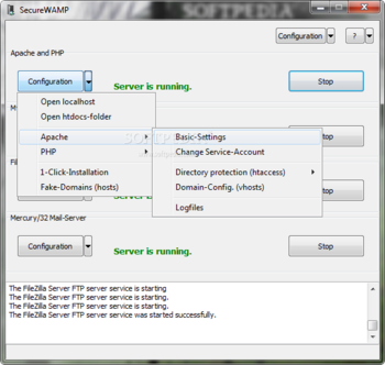 SecureWAMP screenshot 2