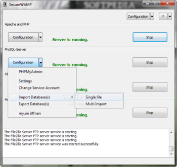 SecureWAMP screenshot 3