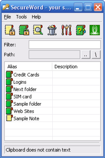 SecureWord screenshot 2