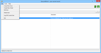 SecureWord screenshot 2
