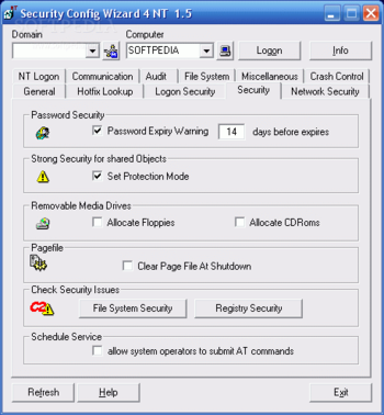 Security Config Wizard NT screenshot 2