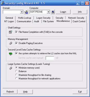 Security Config Wizard NT screenshot 3