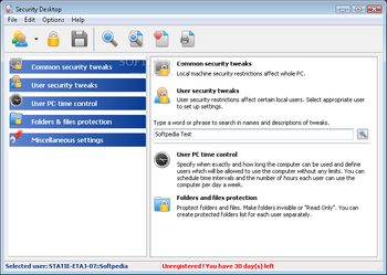 Security Desktop Tool screenshot