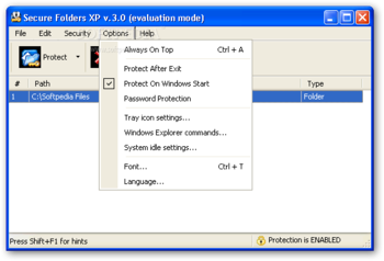 Security Folders XP screenshot 3