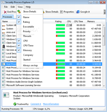 Security Process Explorer screenshot 4
