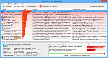 Security Task Manager screenshot