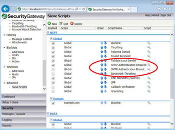 SecurityGateway for Email Servers screenshot 2