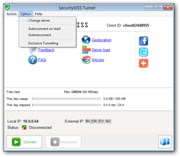 SecurityKISS Tunnel screenshot 2