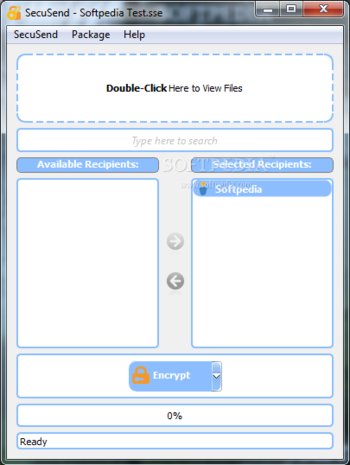 SecuSend screenshot
