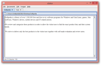sEditor screenshot
