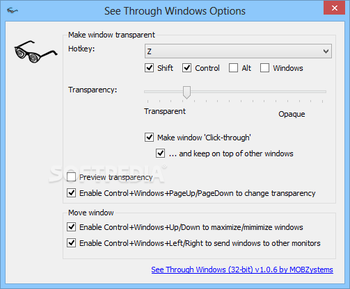 See Through Windows  screenshot