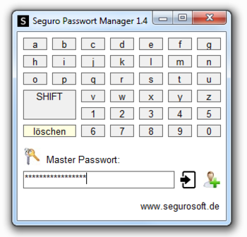 Seguro Passwort Manager screenshot