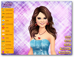 Selena Gomez Makeover Game screenshot 2