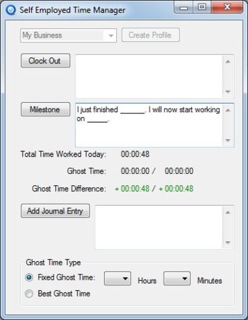 Self Employed Time Manager screenshot 3