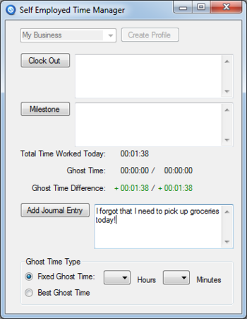 Self Employed Time Manager screenshot 4