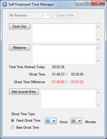 Self Employed Time Manager screenshot 5