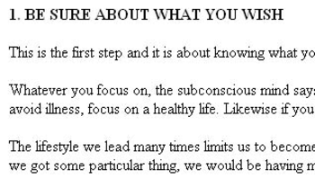 Self Hypnosis Ebook screenshot