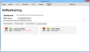 Self Test Training - Avaya 3002 screenshot