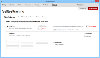 Self Test Training - Avaya 3002 screenshot 2