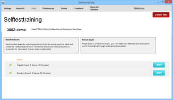 Self Test Training - Avaya 3002 screenshot 3