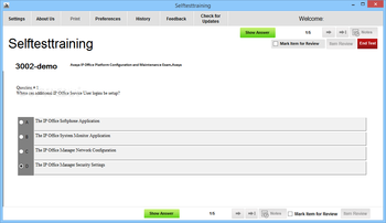 Self Test Training - Avaya 3002 screenshot 5