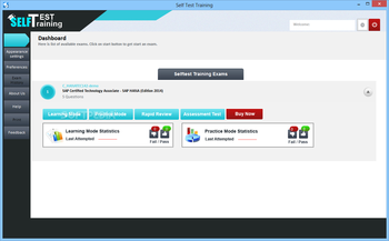 Self Test Training - C_HANATEC142 screenshot