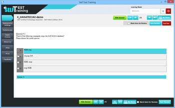 Self Test Training - C_HANATEC142 screenshot 4