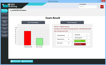 Self Test Training - C_HANATEC142 screenshot 6