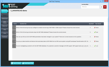 Self Test Training - C_HANATEC142 screenshot 7