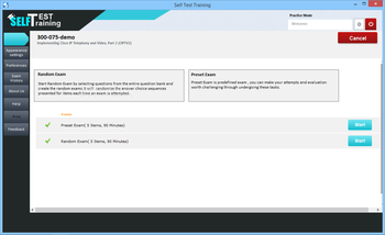 Self Test Training - Cisco 300-075 screenshot 5