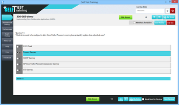 Self Test Training - Cisco 300-085 screenshot 3